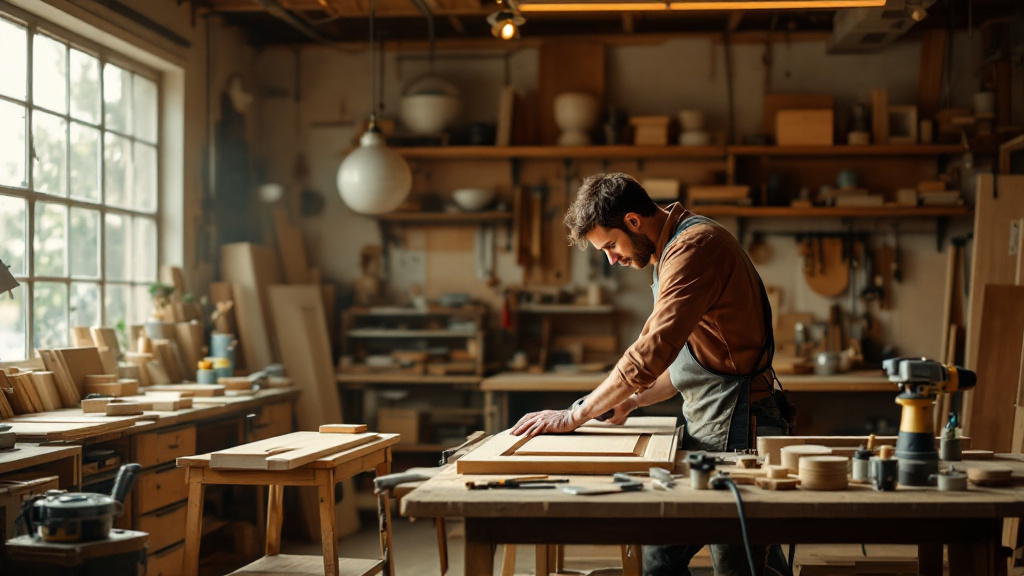 Duba Anand Carpenter at work